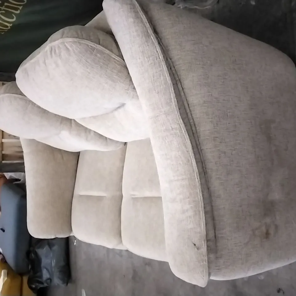 QUALITY BRITISH DESIGNED & MANUFACTURED G PLAN BEIGE FABRIC 2 SEATER SOFA