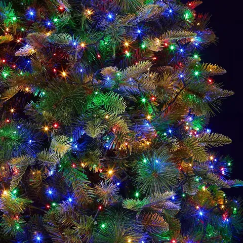 FESTIVE COMPACT OUTDOOR CHRISTMAS LIGHTS - 1000 MULTI COLOUR