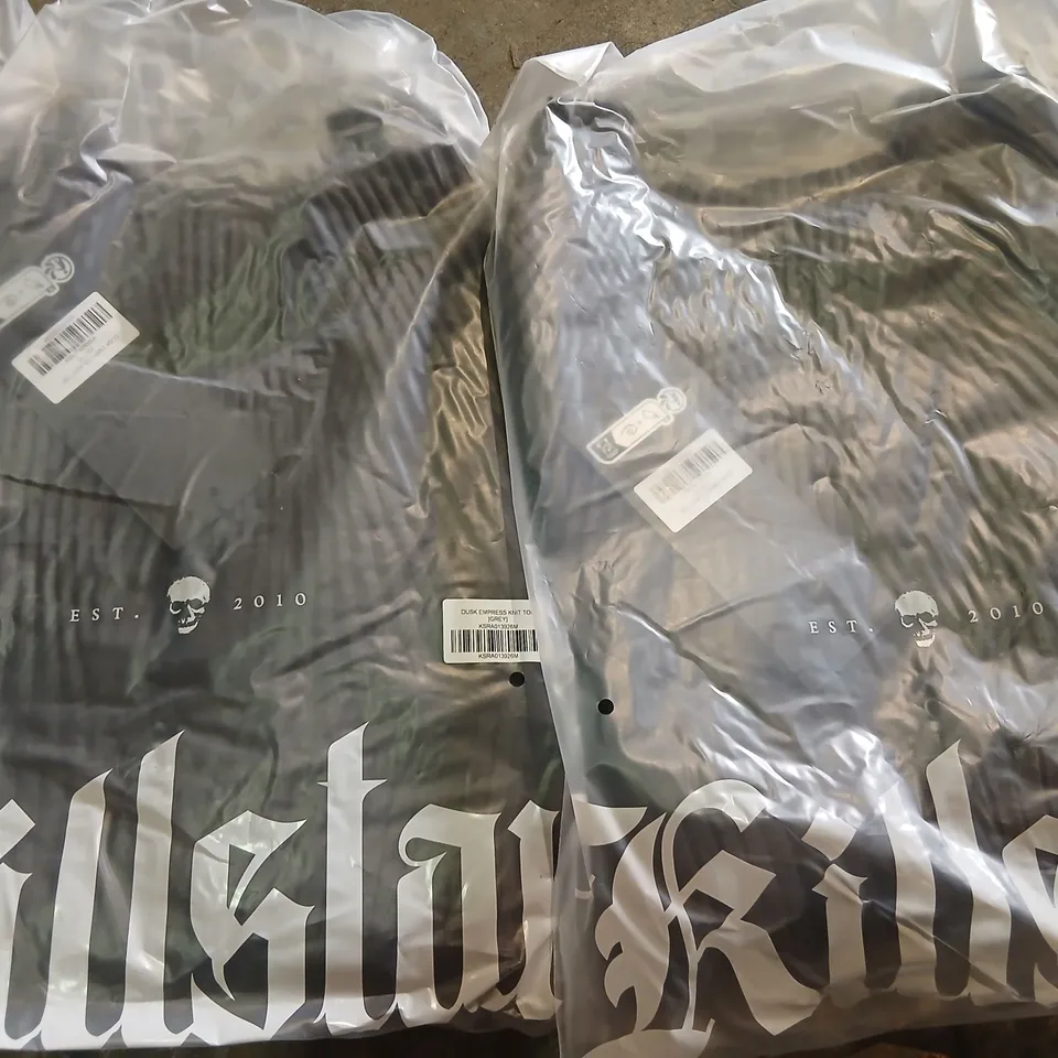 APPROXIMATELY 30 ITEMS OF ASSORTED BRAND NEW KILLSTAR CLOTHING TO INCLUDE; DUSK EMPRESS KNIT TOP