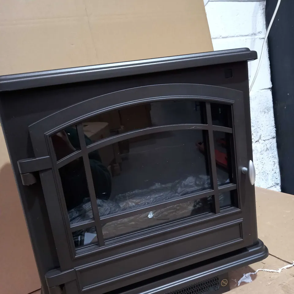 WARMLITE WINGHAM 2000W GREY ELECTRIC STOVE HEATER  