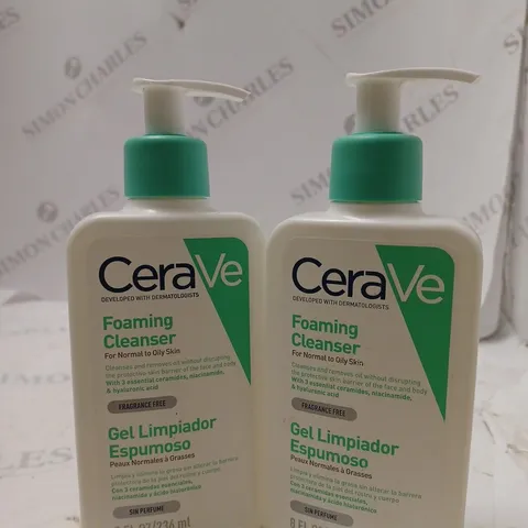 TWO CERAVE FOAMING CLEANSER 236ML