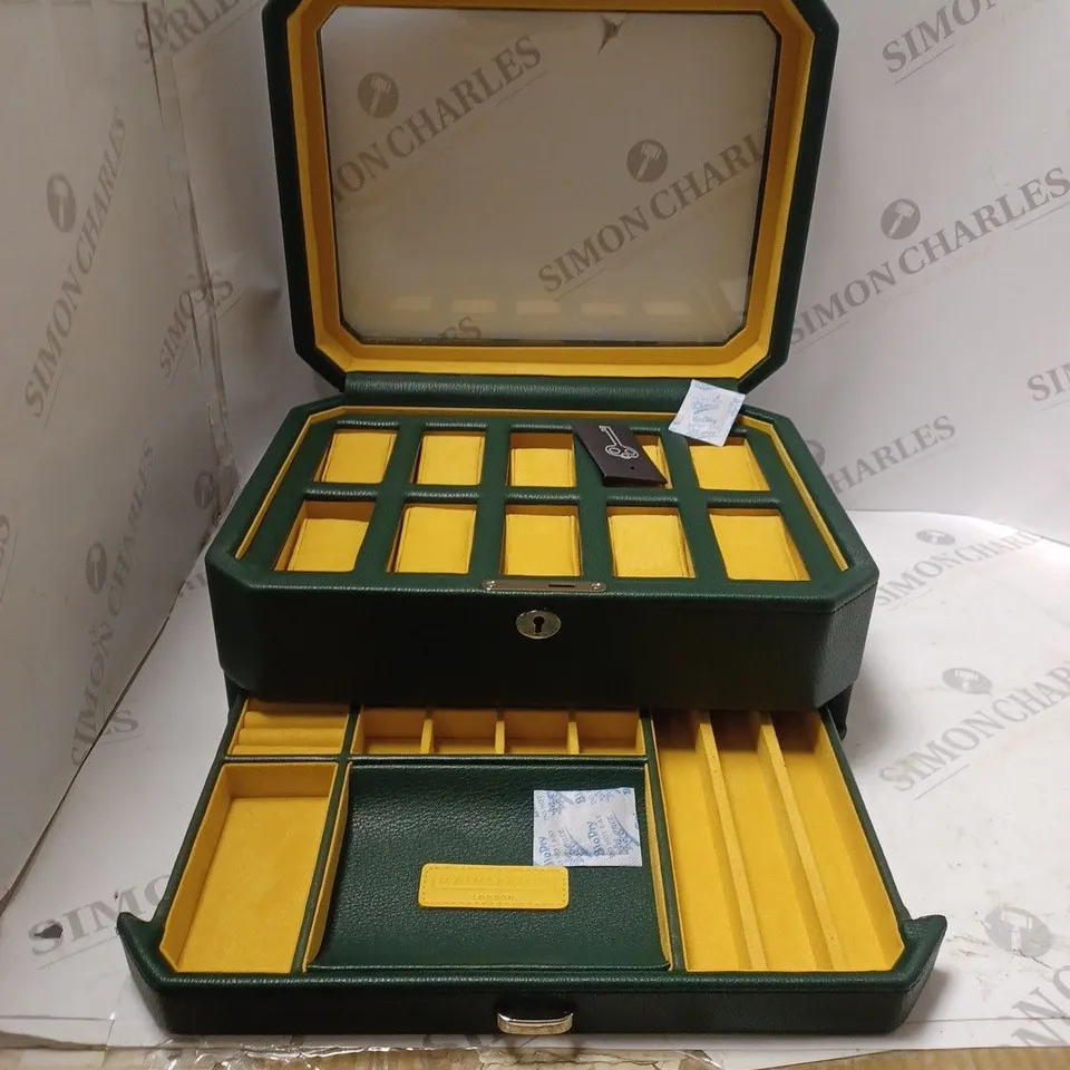 MAINSPRING LONDON GREEN JEWELLERY BOX 