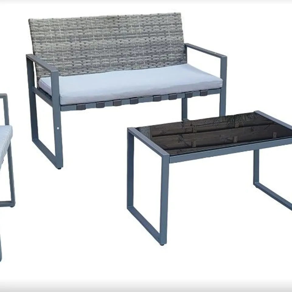 BRAND NEW BOXED POPPY FOUR SEATER SOFA SET WITH COFFEE TABLE RRP £335