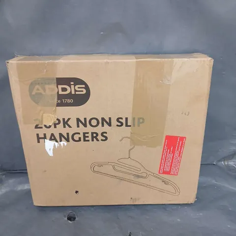 ADDIS 20PK NON SLIP PLASTIC HANGERS 