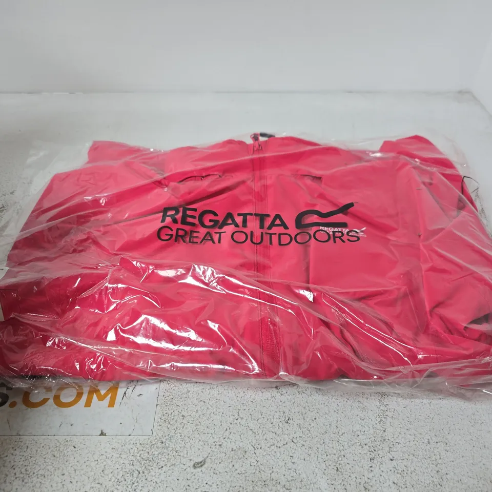 BOX OF APPROXIMATELY 16 BRAND NEW REGATTA DAYSHALL COAT - LIGHT RED - SIZE UK 8