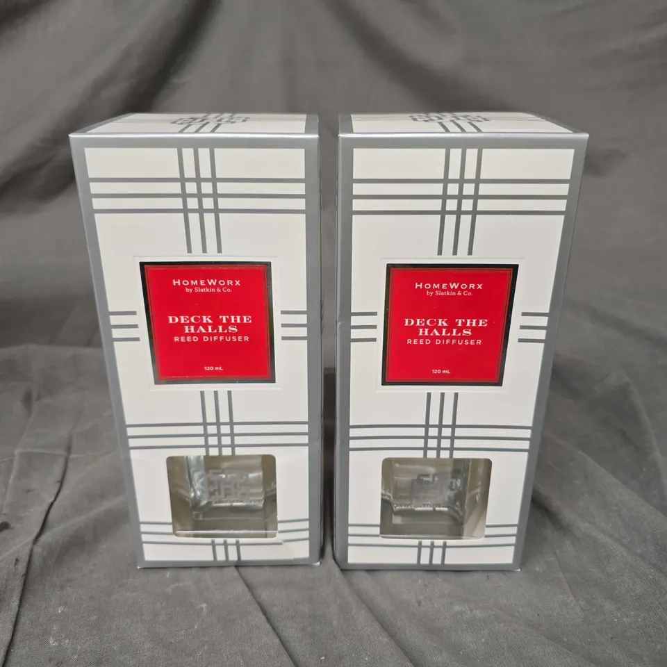 APPROXIMATELY 10 BOXED HOMEWORX REED DIFFUSERS 