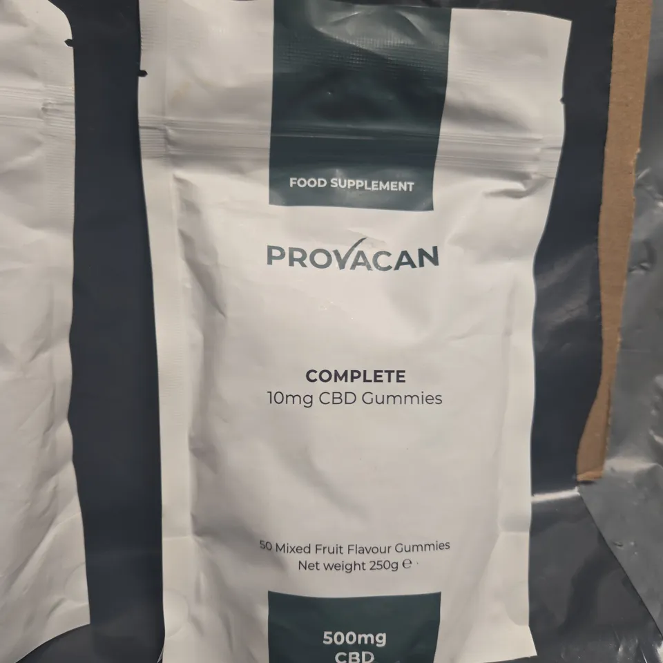 LOT OF 3 PROVACAN COMPLETE 10MG CBD GUMMY 50-PACKS