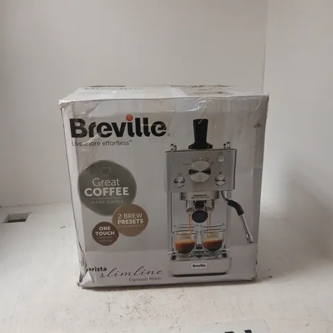 BREVILLE BARISTA SLIMLINE ESPRESSO MAKER – BOXED