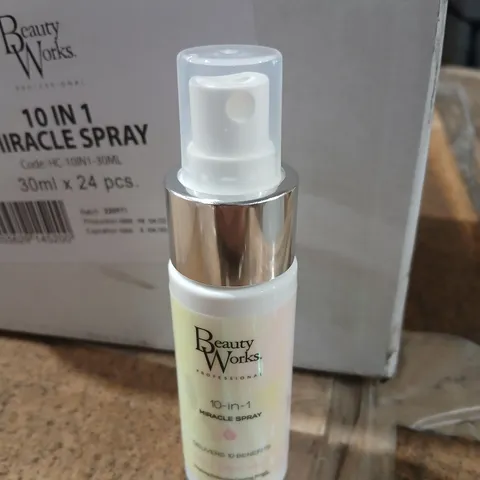 APPROXIMATELY 240 BEAUTY WORKS PROFESSIONAL 10 IN 1 MIRACLE SPRAY, 30ML
