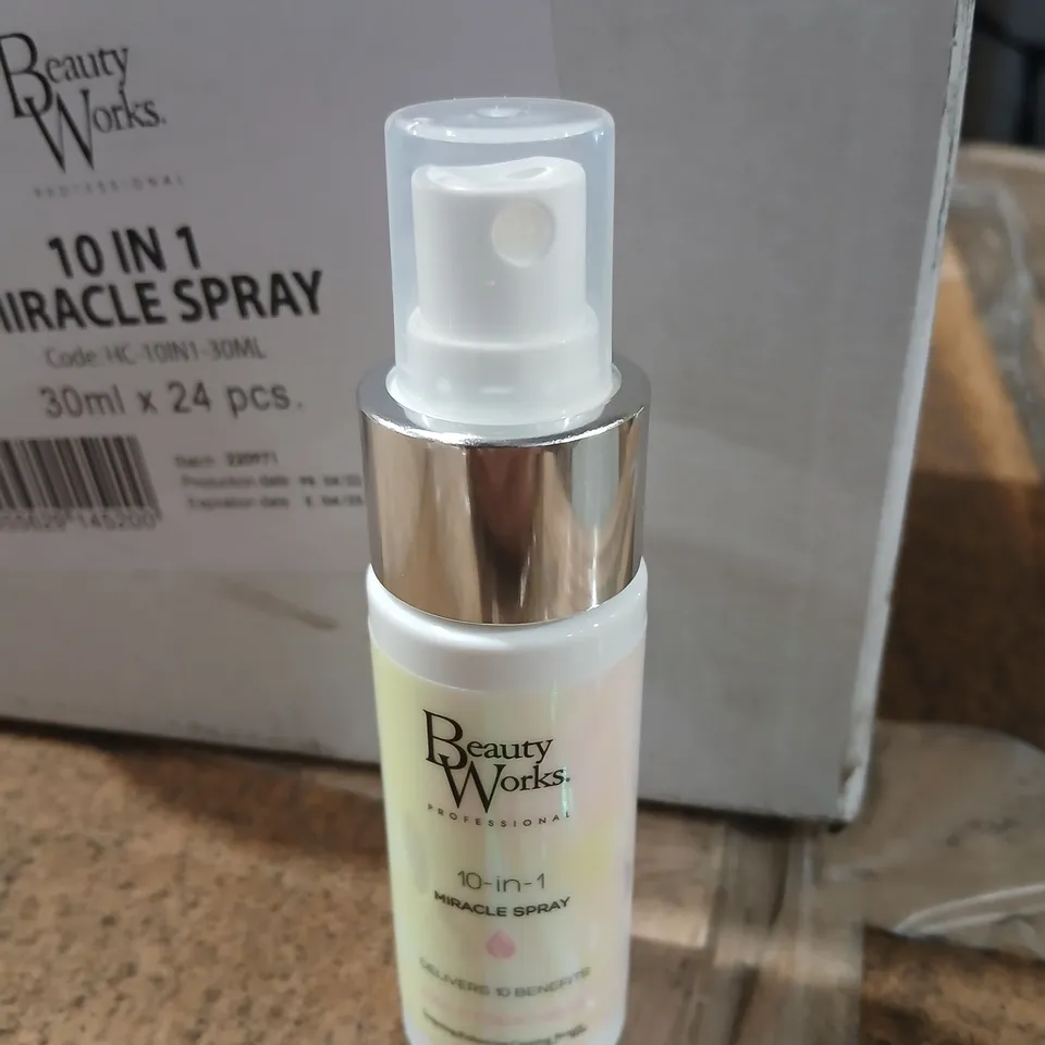 APPROXIMATELY 240 BEAUTY WORKS PROFESSIONAL 10 IN 1 MIRACLE SPRAY, 30ML