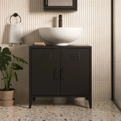 BOXED HELGA UNDER SINK UNIT - BLACK (1 BOX)