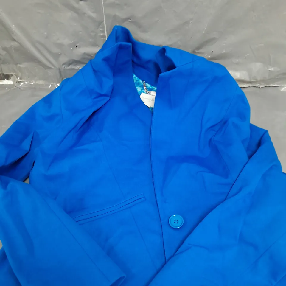 DANNII MINOGUE PETITES BLUE BLAZER - 12