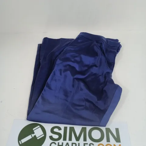 KALEIDOSCOPE BLUE SATIN TROUSERS, UK 16 (EU 44)