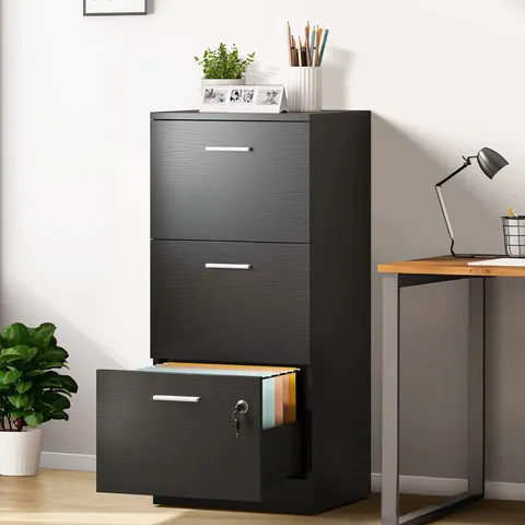 BOXED HAAFILA 3 DRAWER FILING CABINET (1 BOX)