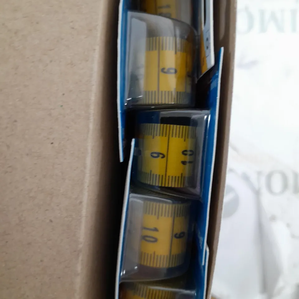 5 X PRYM TAPE MEASURE YELLOW/BLACK 2.54M