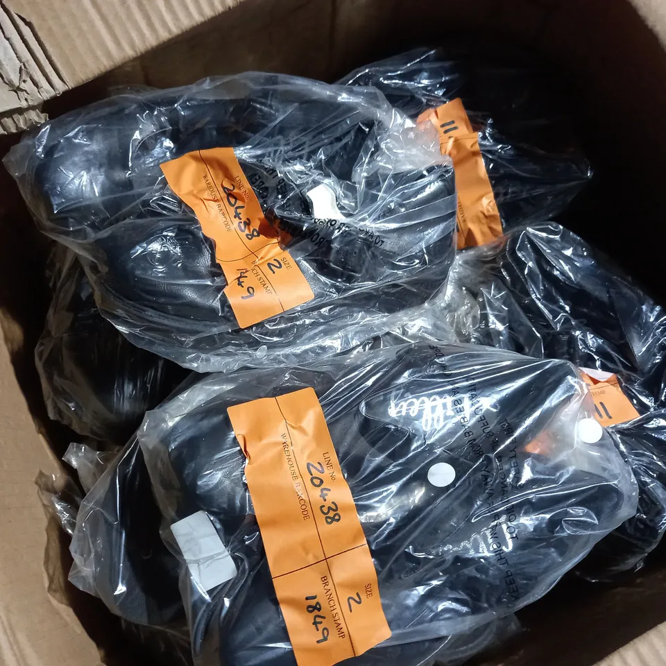 APPROXIMATELY 20 PAIRS OF LILLEY GIRLS SCHOOL SHOE IN BLACK SIZE 2