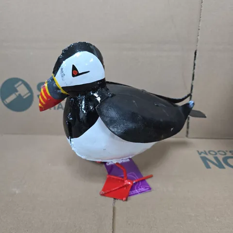 BOXED CHI-AFRICA METAL PUFFIN ORNAMENT 
