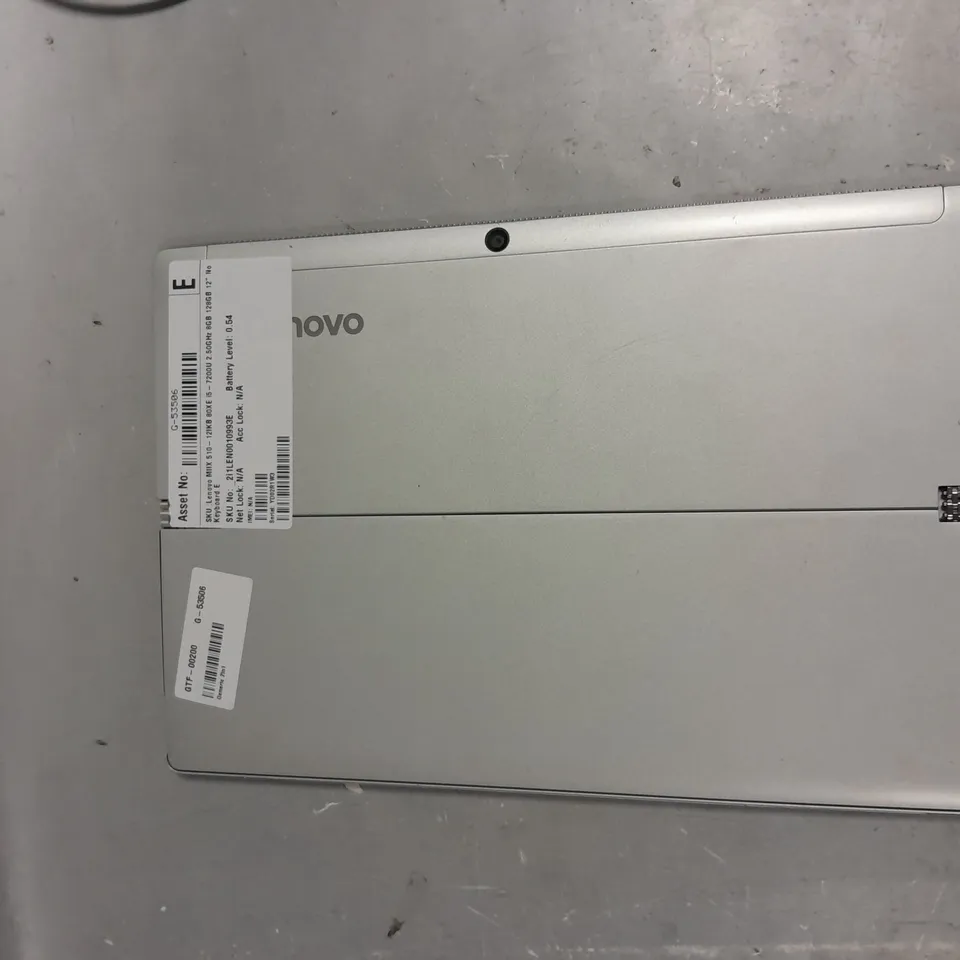 LENOVO MIIX 510 128GB 2" NO KEYBOARD