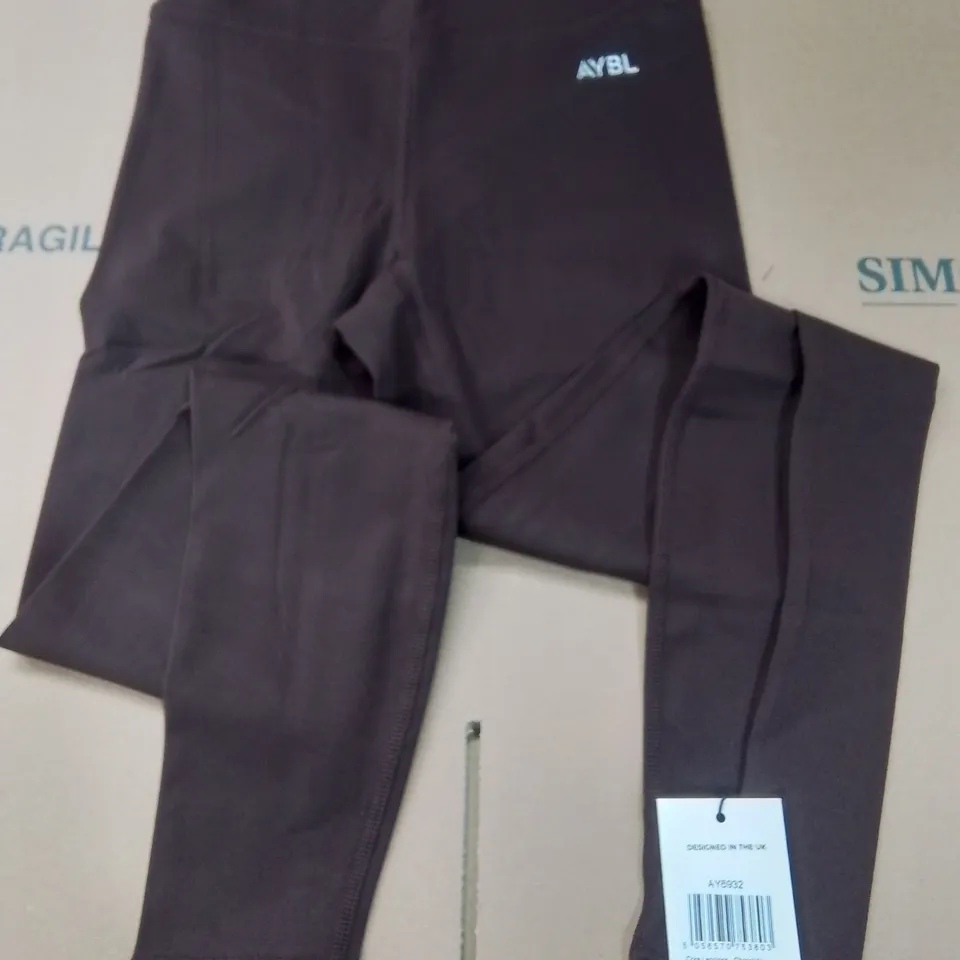 AYBL CORE LEGGINGS IN CHOCOLATE - S