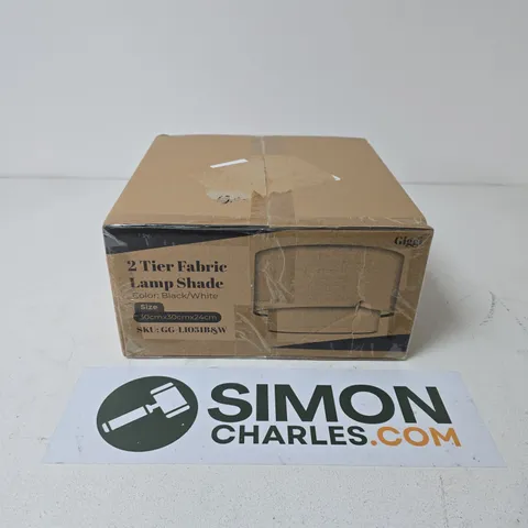 BOXED GIGGI 2 TIER FABRIC LAMP SHADE