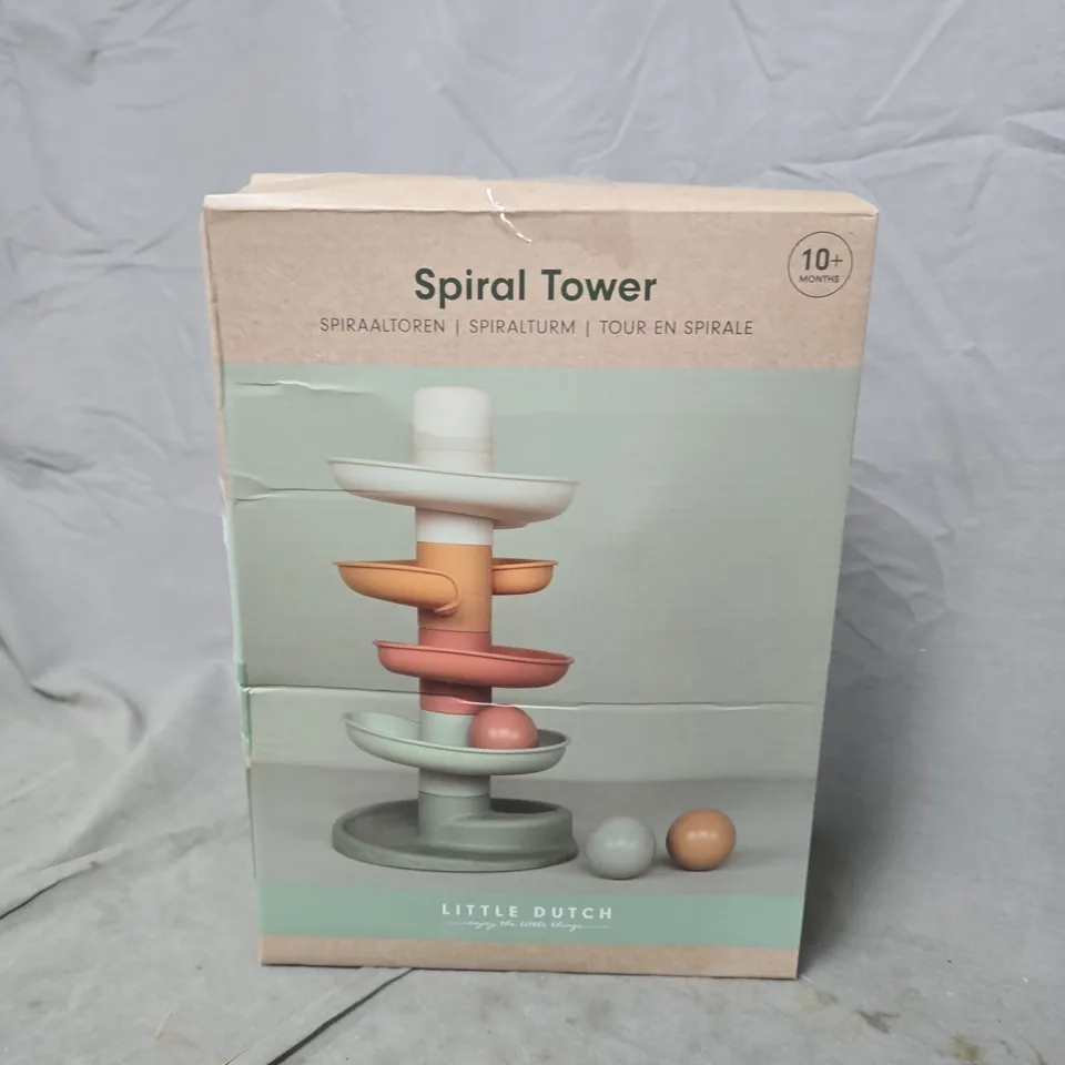 LITTLE DUTCH SPIRAL TOWER STACKING TOY – BOXED
