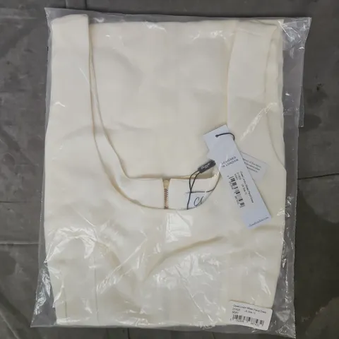 BAGGED CLOSET LONDON MIDAXI PENCIL DRESS IN IVORY SIZE UK 10