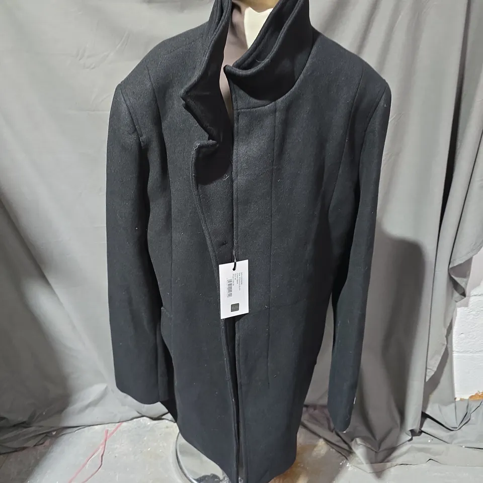 GIANNI FERAUD WOMEN'S WOOL COAT – LONG DARK GREY UK 14 (EU 44)