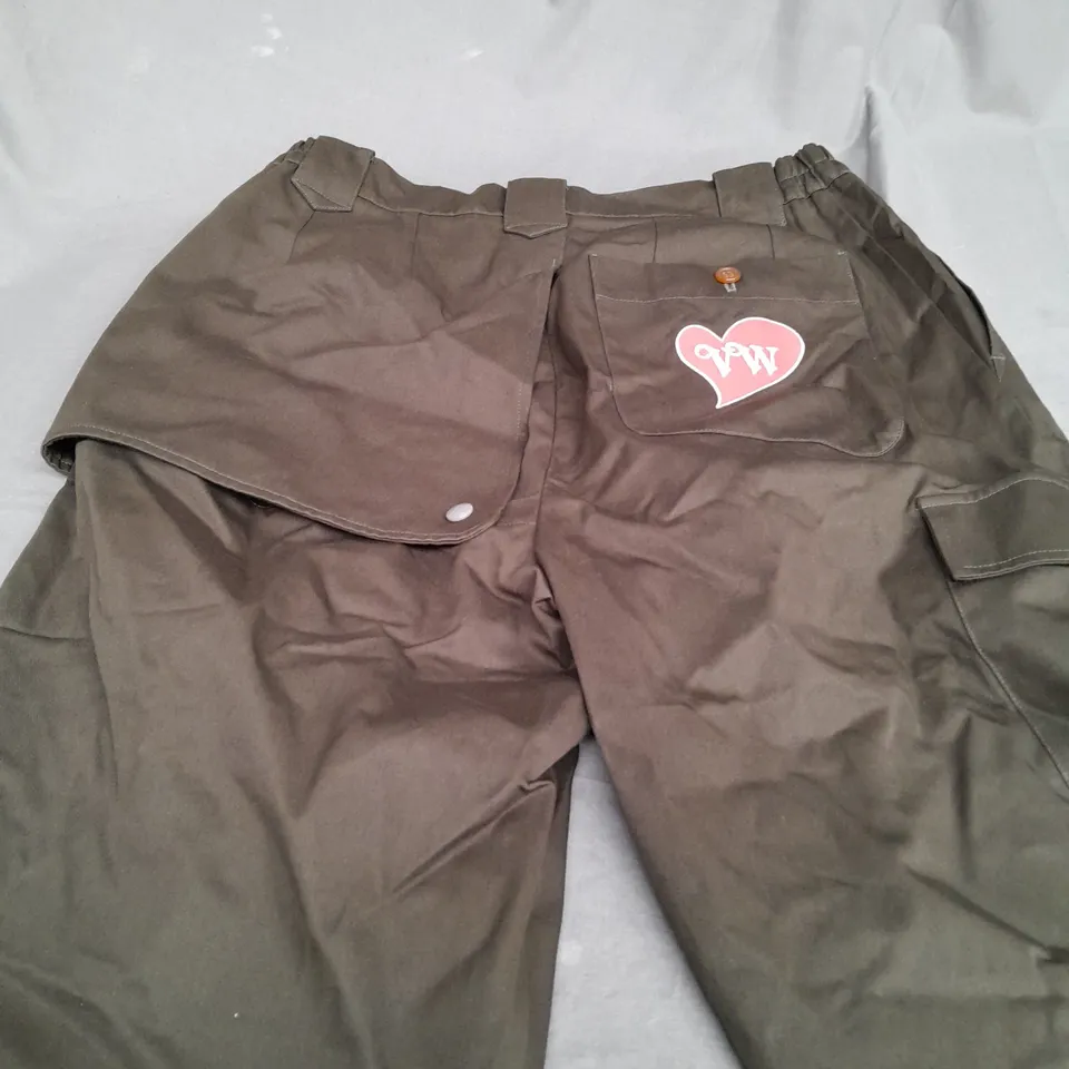 VIVIENNE WESTWOOD KHAKI CARGO PANTS - MEDIUM