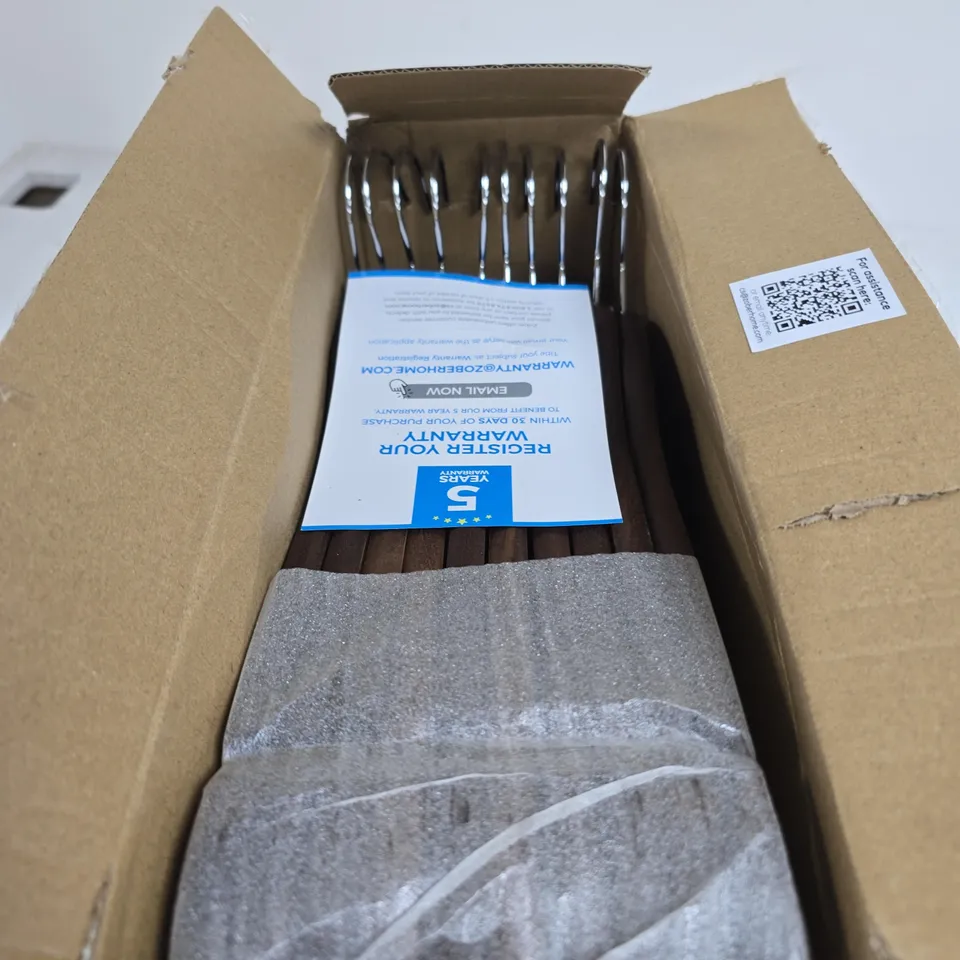 ZOBER 20 PACK WOODEN HANGERS