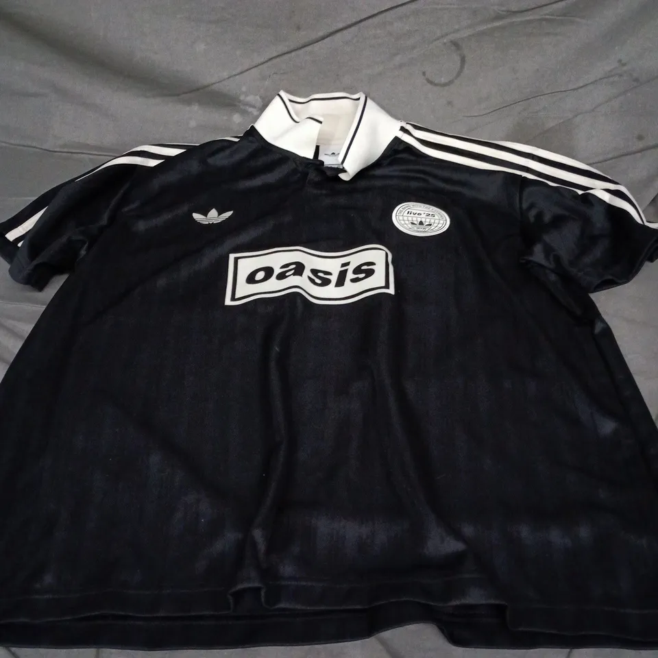 ADIDAS OASIS JERSEY – BLACK/CREAM, MEN'S UK L