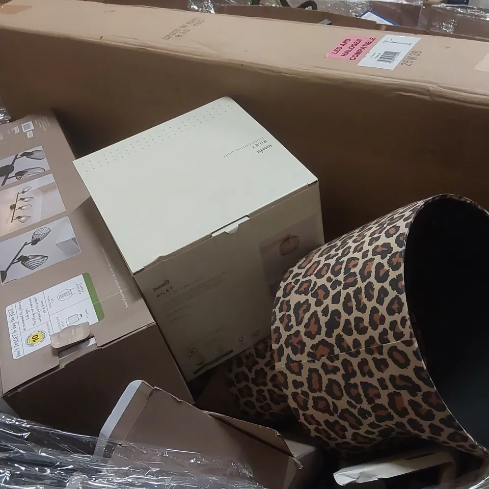 PALLET CONTAINING A LARGE QUANTITY OF ASSORTED LIGHTING PRODUCTS ECT