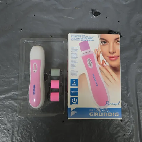 GRUNDIG ELECTRIC NAIL CARE SET – PINK & WHITE (MANICURE & PEDICURE KIT)
