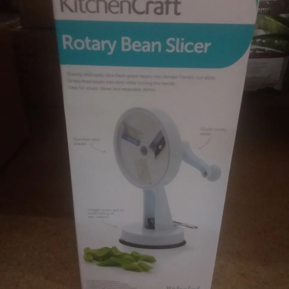 BOXED TRADITIONAL STYLE ROTARY BEAN SLICER