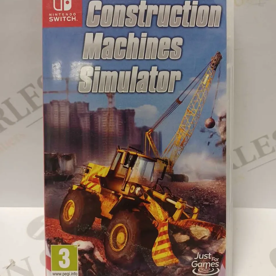 NINTENDO SWITCH CONSTRUCTION MACHINE SIMULATOR
