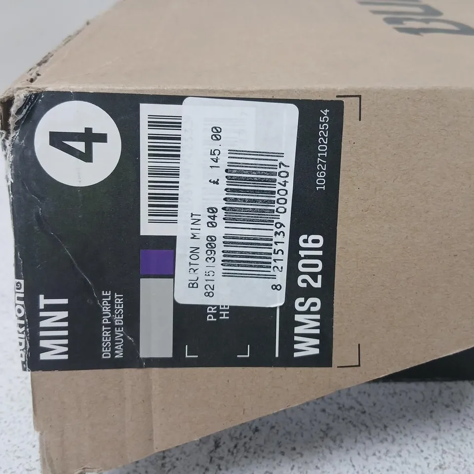 BURTON MINT WOMEN’S SNOWBOARD BOOTS – DESERT PURPLE/MAUVE DESERT, UK 3 (US 4)