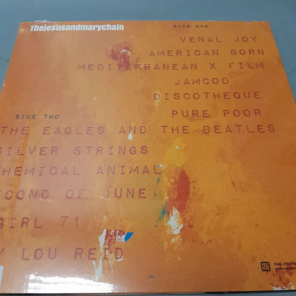 SEALED THE JESUS AND MARY CHAIN - GLASGOWEYES BLACK VINYL WITH COLOURED SPLATTERS