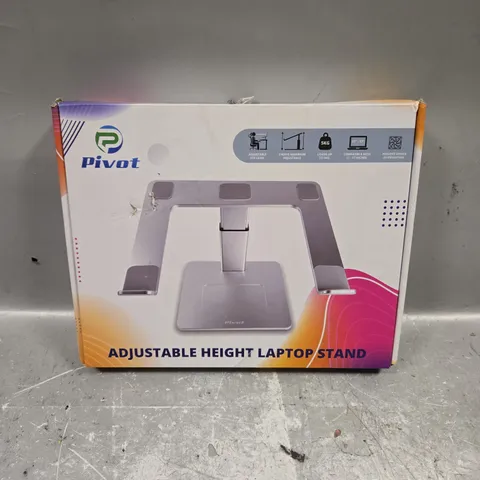 BOXED PIVOT ADJUSTABLE HEIGHT LAPTOP STAND