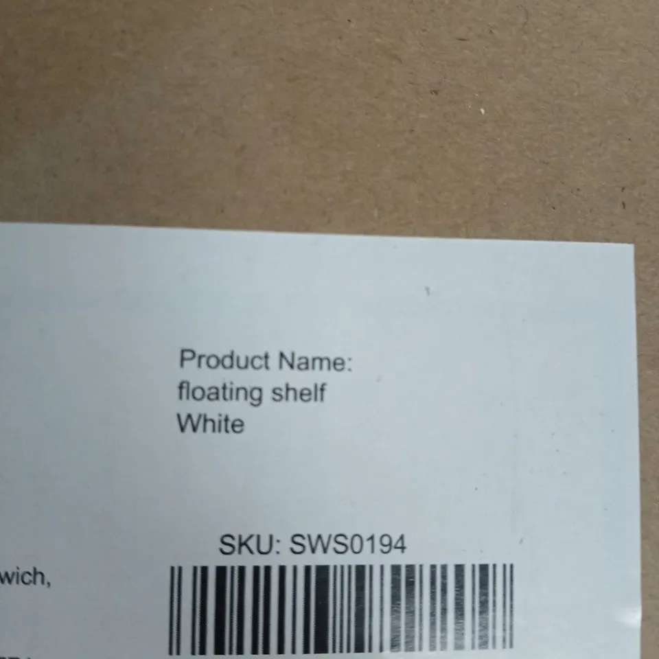 FLOATING SHELF – WHITE (SKU SWS0194)
