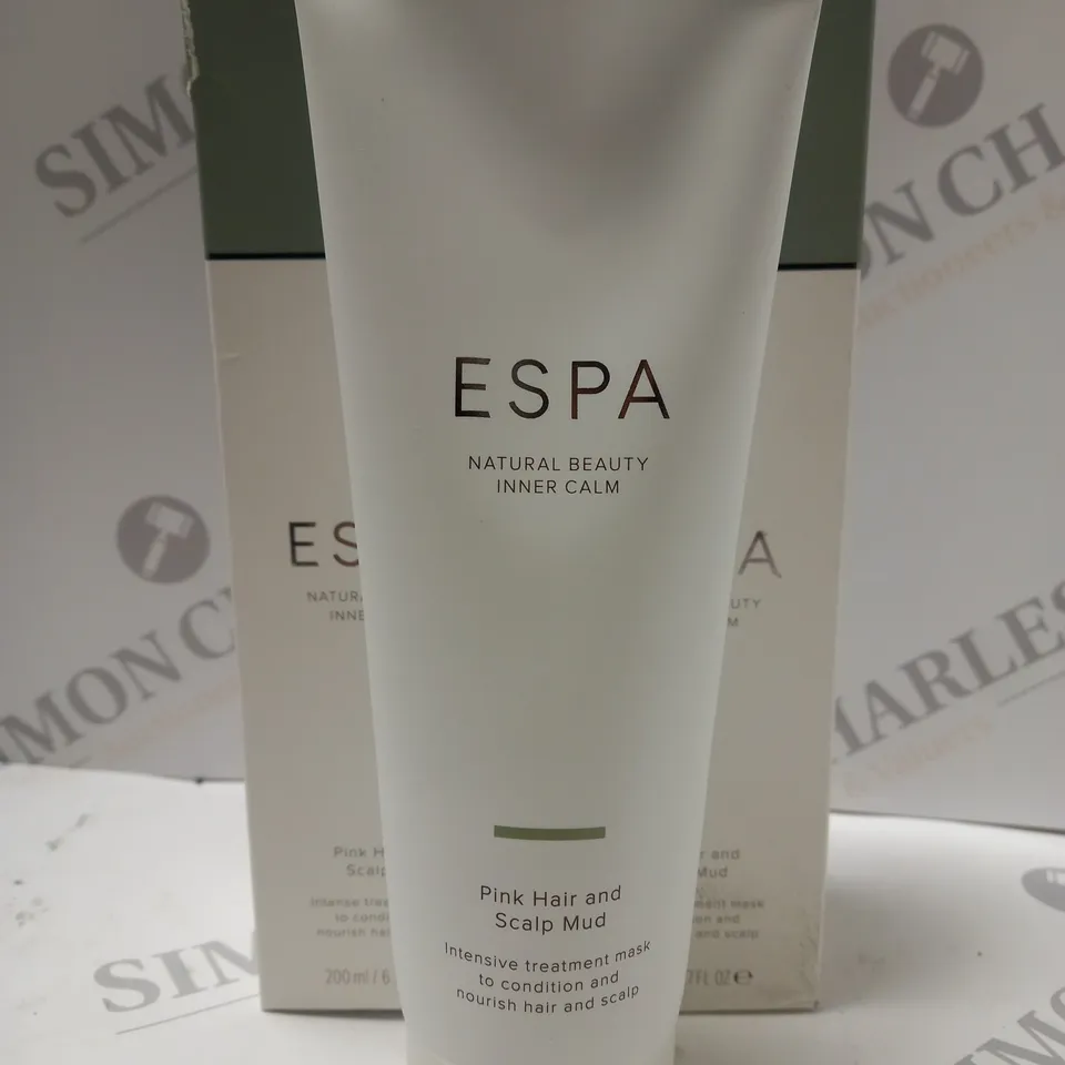 BOX OF 2 X 200ML ESPA PINK HAIR AND SCALP MUD 