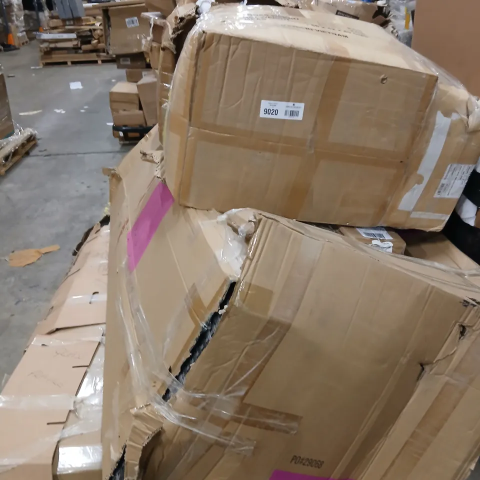 PALLET OF ASSORTED UNPROCESSED RAW RETURN FURNITURE 