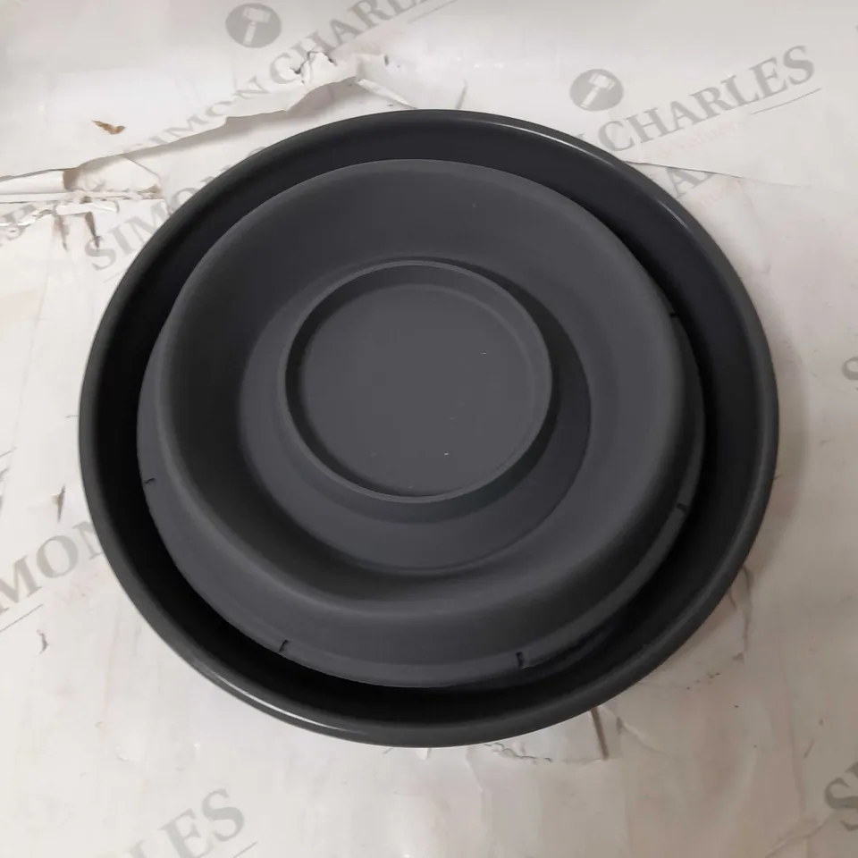 FOLDABLE BOWL GREY SET OF 2