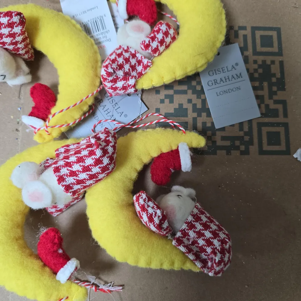 2 BOXES OF ASSORTED GISELA GRAHAM SMALL DECORATIONS 