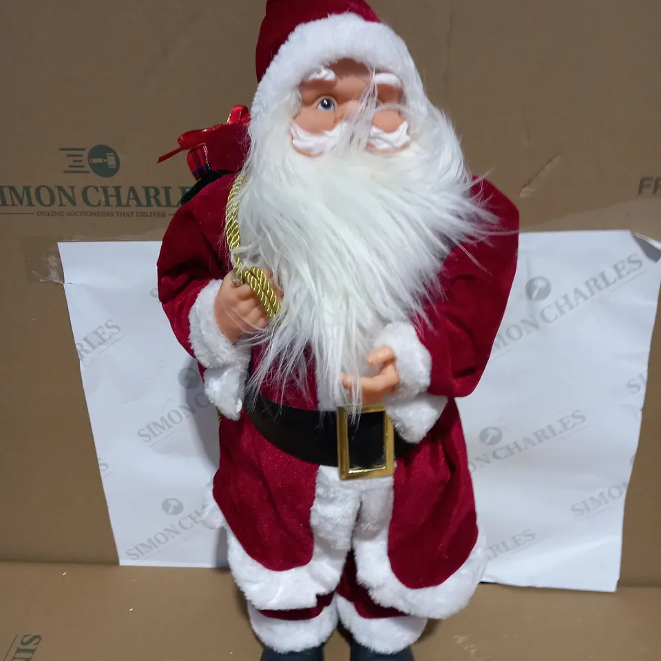 FESTIVE LIGHT UP TRADITIONAL STANDING SANTA