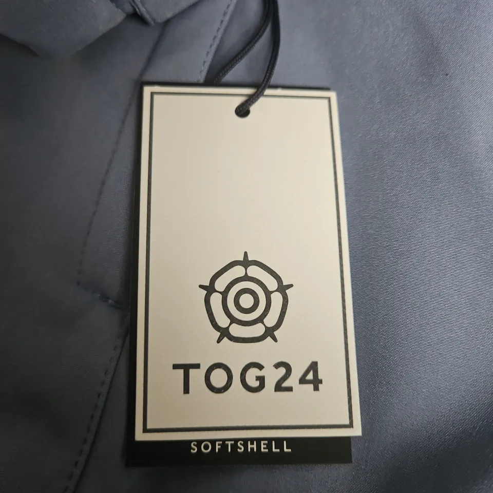 TOG24 WOMEN'S MISTY BLUE SOFTSHELL JACKET, SIZE 18