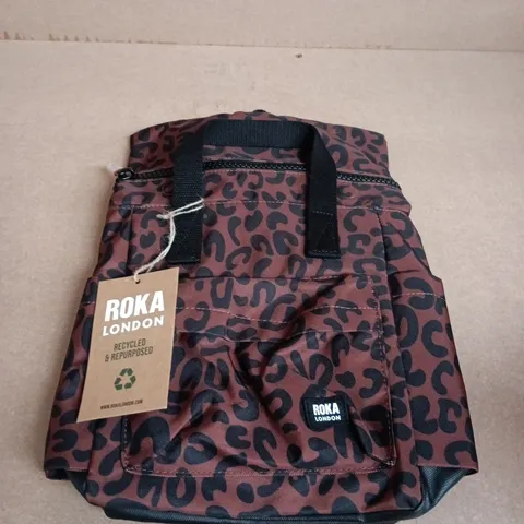 ROKA LONDON LEOPARD PRINT BAG – RECYCLED & REPURPOSED