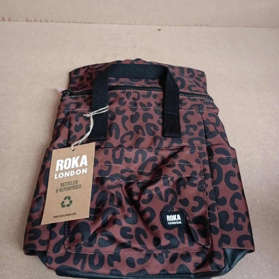 ROKA LONDON LEOPARD PRINT BAG – RECYCLED & REPURPOSED