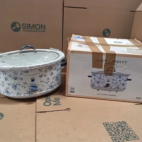 BOXED LAURA ASHLEY VQSLWC3LLACRUK SLOW COOKER - CHINA ROSE