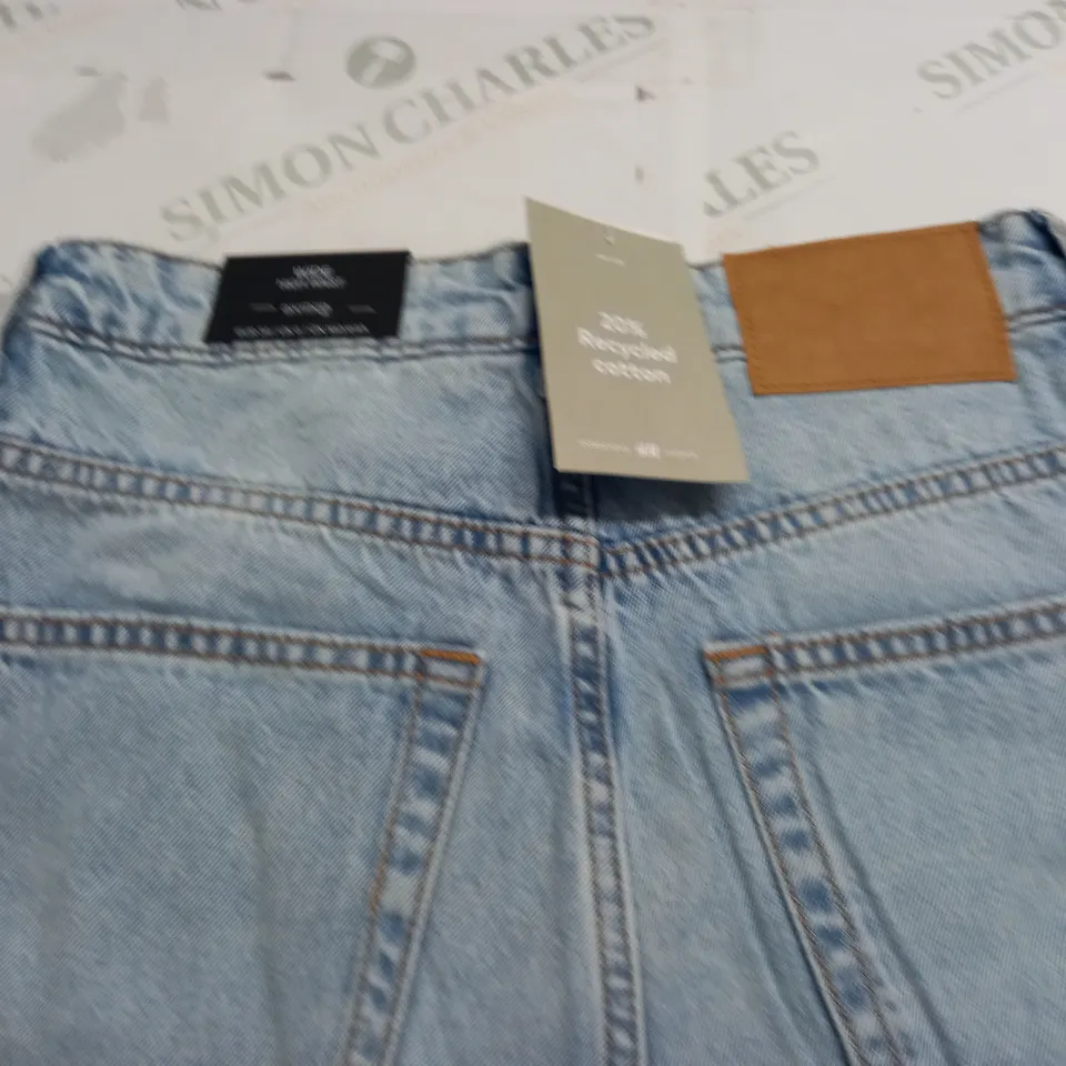 H&M WIDE HIGH WAIST JEANS - UK 6