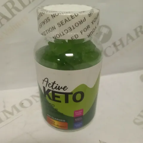 SEALED ACTIVE KETO GUMMIES KETO APPLE GUMMIES (60 GUMMIES) 1000MG VARIANT