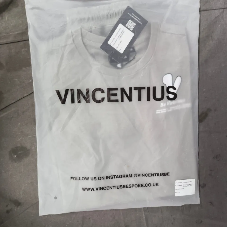 BAGGED VINCENTIUS SUBWAY GRAFFITI INTERLOCK SET IN SAGE SIZE 12